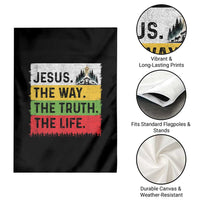 Jesus Christian Garden Flag The Way The Truth The Life Nativity Scene - Wonder Print Shop