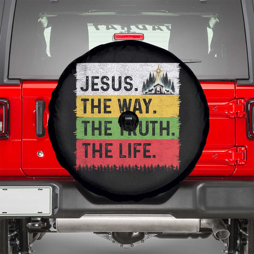 Jesus Christian Spare Tire Cover The Way The Truth The Life Nativity Scene - Wonder Print Shop