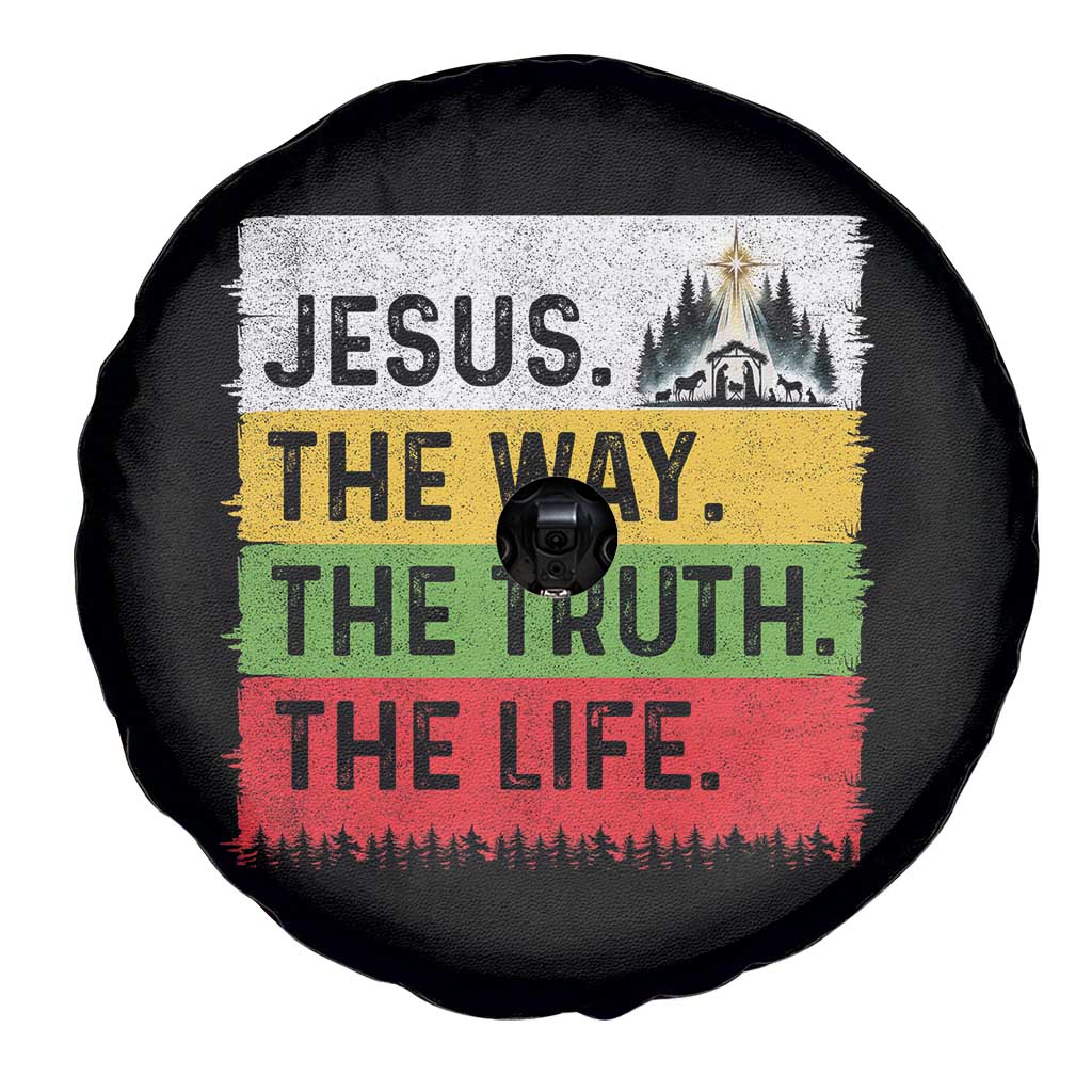 Jesus Christian Spare Tire Cover The Way The Truth The Life Nativity Scene - Wonder Print Shop