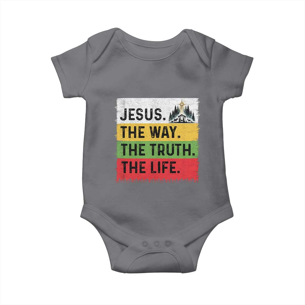 Jesus Christian Baby Onesie The Way The Truth The Life Nativity Scene - Wonder Print Shop