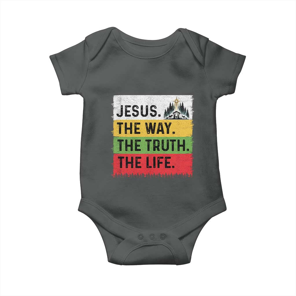 Jesus Christian Baby Onesie The Way The Truth The Life Nativity Scene - Wonder Print Shop