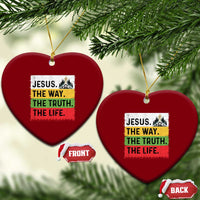 Jesus Christian Ceramic Ornament The Way The Truth The Life Nativity Scene - Wonder Print Shop