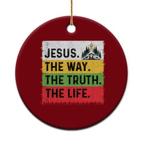 Jesus Christian Ceramic Ornament The Way The Truth The Life Nativity Scene - Wonder Print Shop