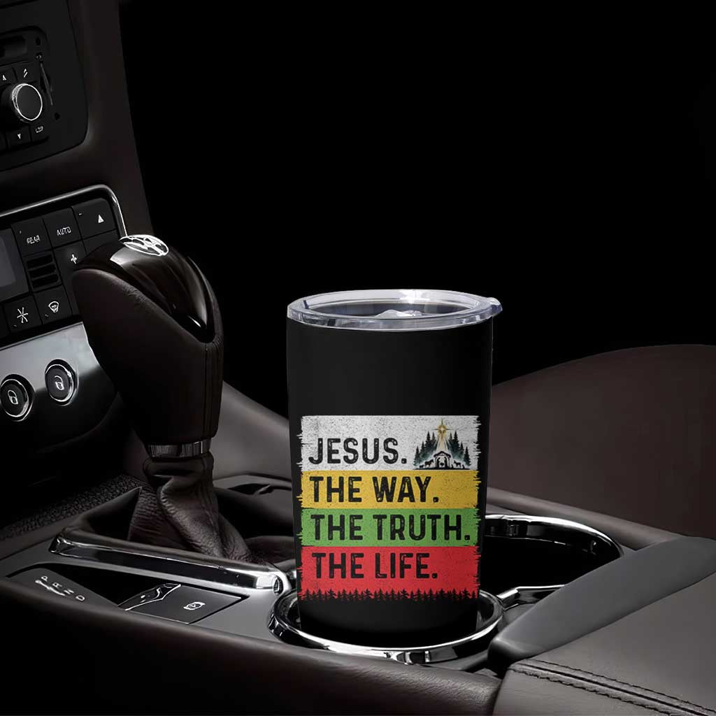 Jesus Christian Tumbler Cup The Way The Truth The Life Nativity Scene - Wonder Print Shop