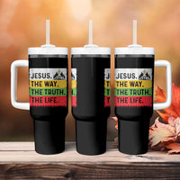 Jesus Christian Tumbler With Handle The Way The Truth The Life Nativity Scene - Wonder Print Shop