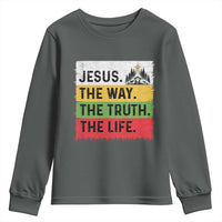 Jesus Christian Youth Sweatshirt The Way The Truth The Life Nativity Scene - Wonder Print Shop