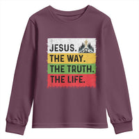 Jesus Christian Youth Sweatshirt The Way The Truth The Life Nativity Scene - Wonder Print Shop