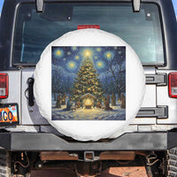 Nativity Scene Spare Tire Cover Christmas Starry Night Christian Jesus Baby Jesus Holiday - Wonder Print Shop