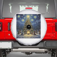 Nativity Scene Spare Tire Cover Christmas Starry Night Christian Jesus Baby Jesus Holiday - Wonder Print Shop