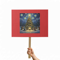 Nativity Scene Protest Sign Christmas Starry Night Christian Jesus Baby Jesus Holiday - Wonder Print Shop