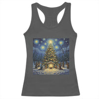 Nativity Scene Racerback Tank Top Christmas Starry Night Christian Jesus Baby Jesus Holiday - Wonder Print Shop