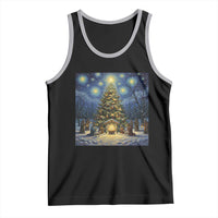 Nativity Scene Tank Top Christmas Starry Night Christian Jesus Baby Jesus Holiday - Wonder Print Shop