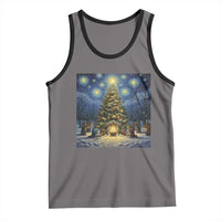 Nativity Scene Tank Top Christmas Starry Night Christian Jesus Baby Jesus Holiday - Wonder Print Shop