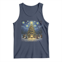Nativity Scene Tank Top Christmas Starry Night Christian Jesus Baby Jesus Holiday - Wonder Print Shop