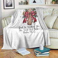 Jesus Christian Throw Blanket Cross Bible Verse Inspirational Christmas - Wonder Print Shop