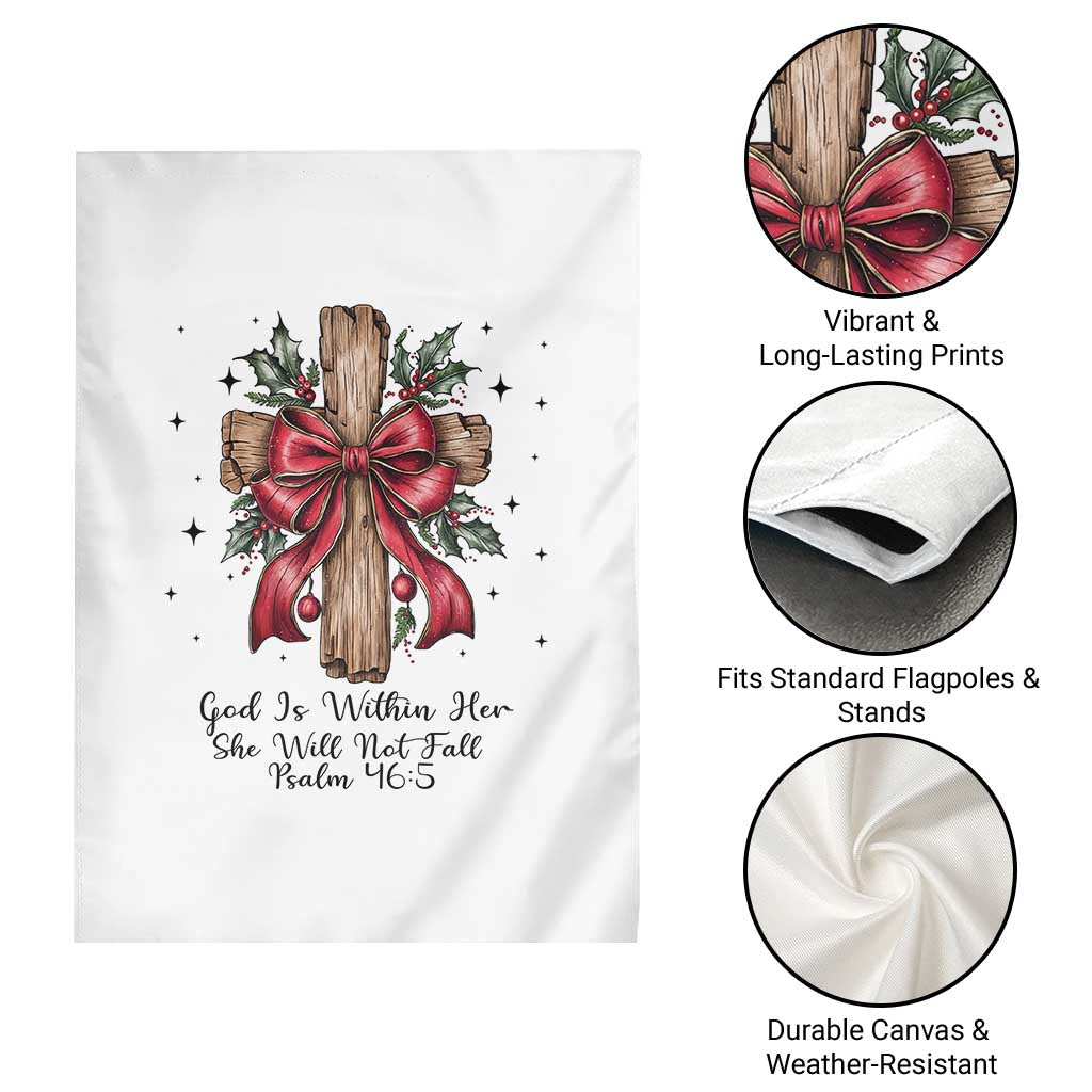 Jesus Christian Garden Flag Cross Bible Verse Inspirational Christmas - Wonder Print Shop