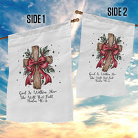 Jesus Christian Garden Flag Cross Bible Verse Inspirational Christmas - Wonder Print Shop