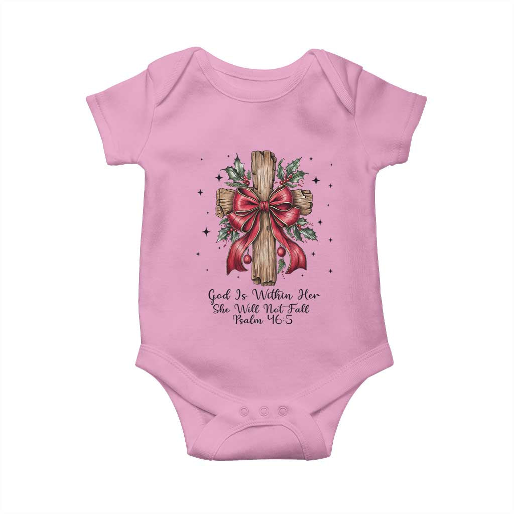 Jesus Christian Baby Onesie Cross Bible Verse Inspirational Christmas - Wonder Print Shop