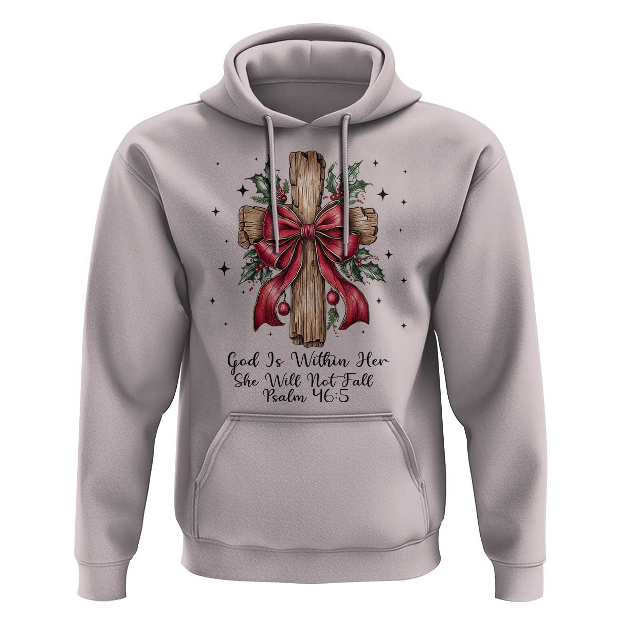 Jesus Christian Hoodie Cross Bible Verse Inspirational Christmas - Wonder Print Shop