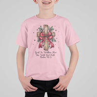 Jesus Christian T Shirt For Kid Cross Bible Verse Inspirational Christmas - Wonder Print Shop