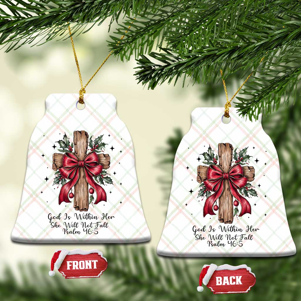 Jesus Christian Ceramic Ornament Cross Bible Verse Inspirational Xmas - Wonder Print Shop