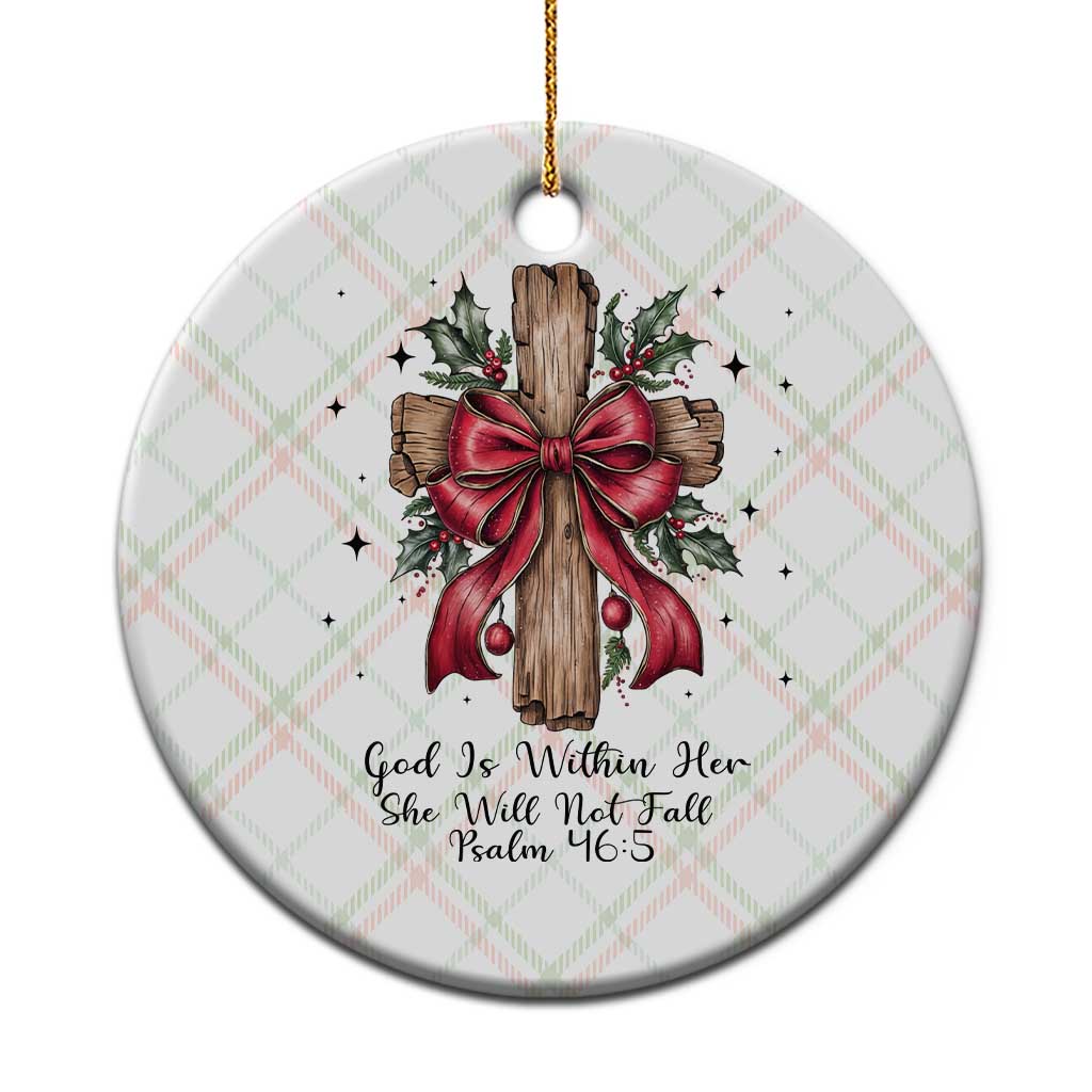 Jesus Christian Ceramic Ornament Cross Bible Verse Inspirational Xmas - Wonder Print Shop