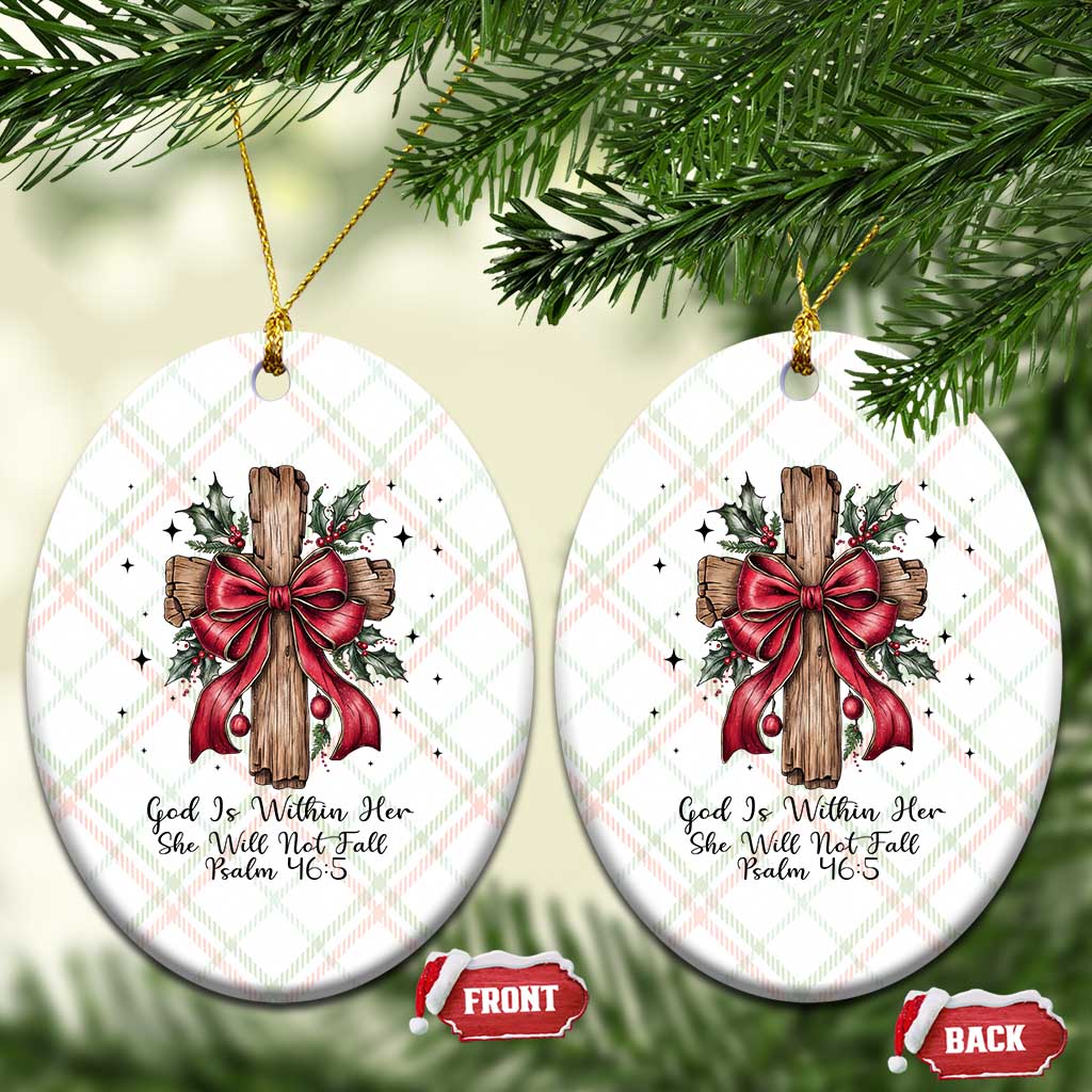 Jesus Christian Ceramic Ornament Cross Bible Verse Inspirational Xmas - Wonder Print Shop