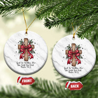 Jesus Christian Ceramic Ornament Cross Bible Verse Inspirational Xmas - Wonder Print Shop