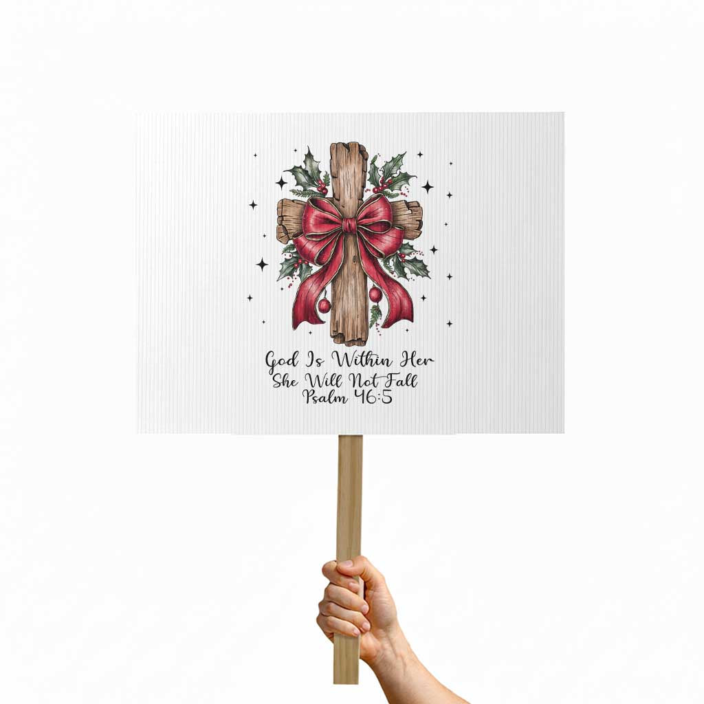 Jesus Christian Protest Sign Cross Bible Verse Inspirational Christmas - Wonder Print Shop