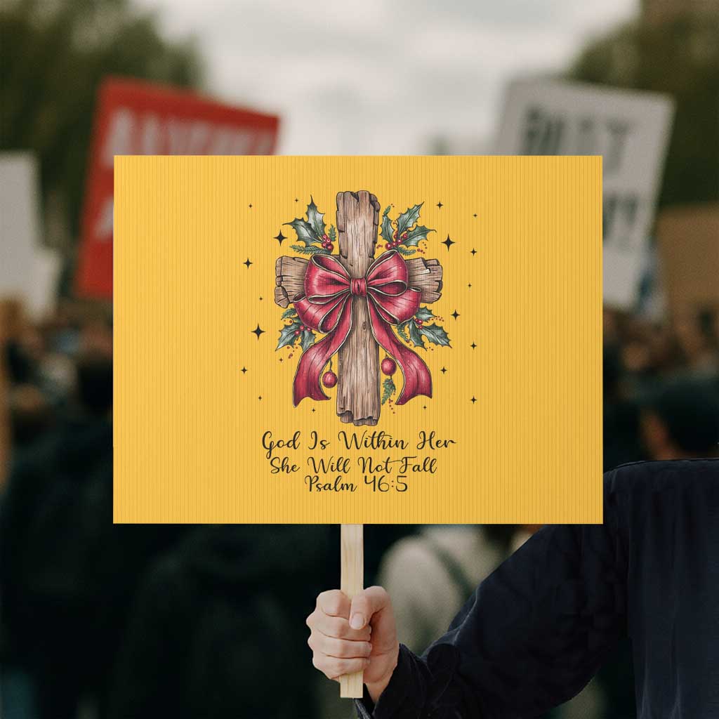 Jesus Christian Protest Sign Cross Bible Verse Inspirational Christmas - Wonder Print Shop