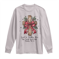 Jesus Christian Long Sleeve Shirt Cross Bible Verse Inspirational Christmas - Wonder Print Shop