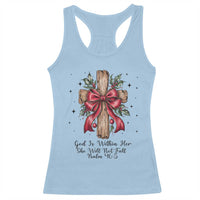 Jesus Christian Racerback Tank Top Cross Bible Verse Inspirational Christmas - Wonder Print Shop