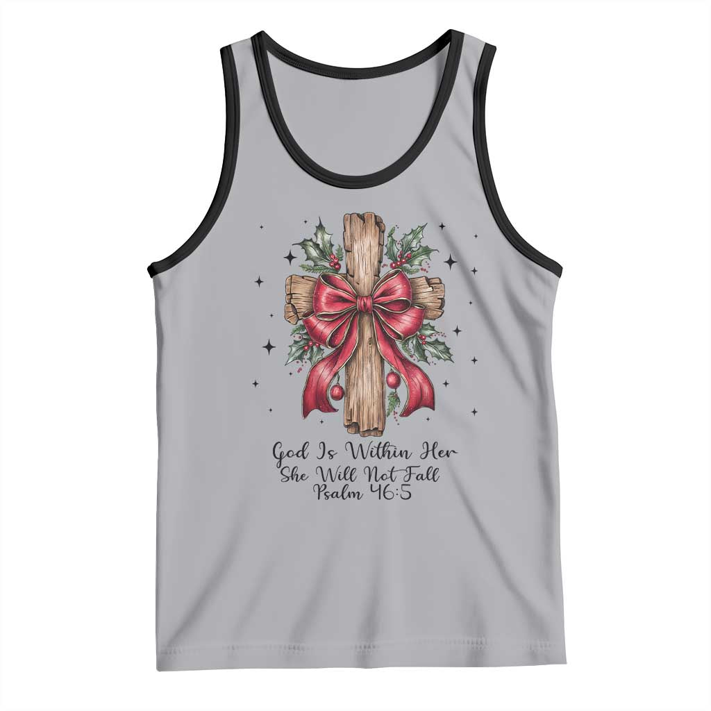 Jesus Christian Tank Top Cross Bible Verse Inspirational Christmas - Wonder Print Shop