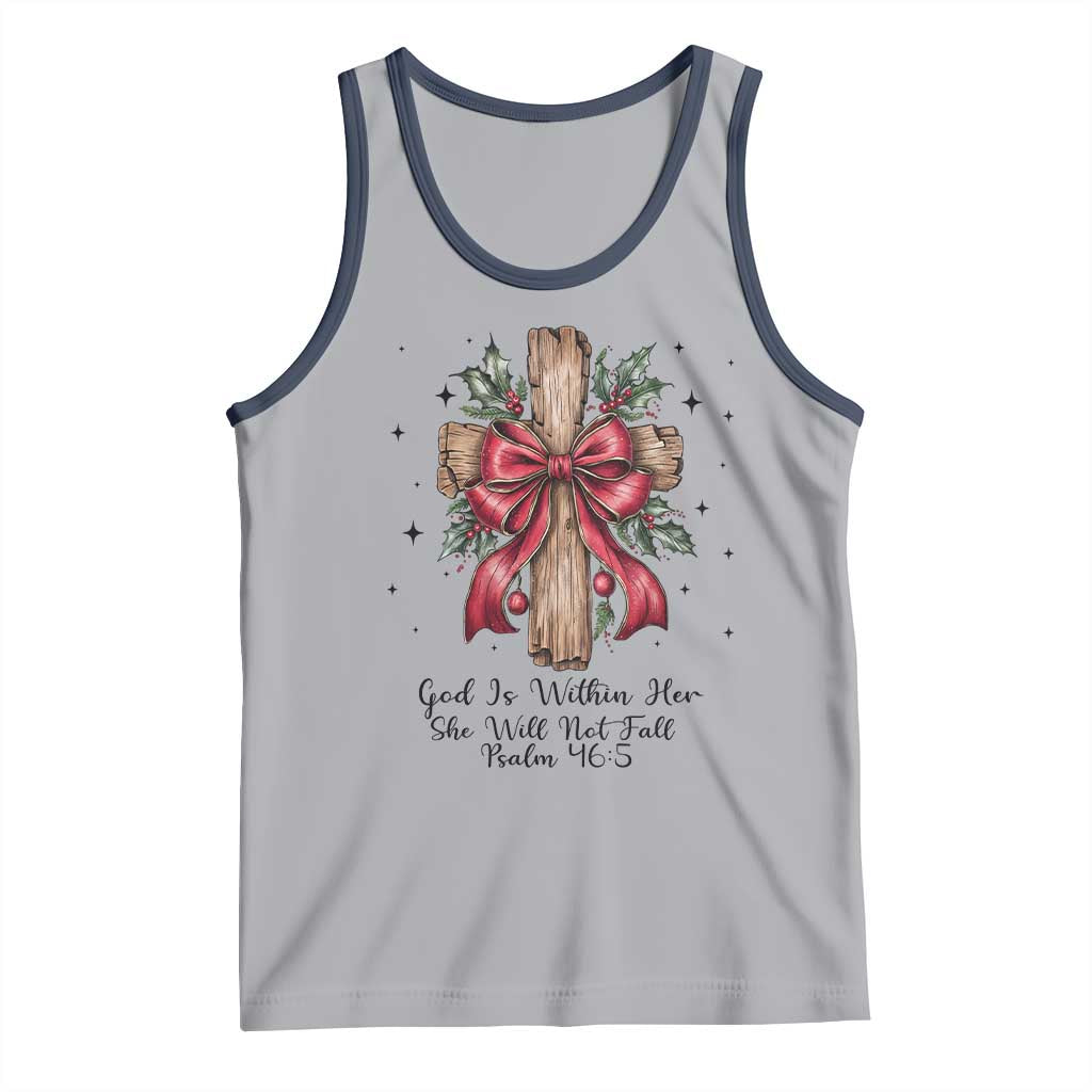 Jesus Christian Tank Top Cross Bible Verse Inspirational Christmas - Wonder Print Shop
