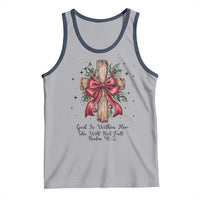 Jesus Christian Tank Top Cross Bible Verse Inspirational Christmas - Wonder Print Shop