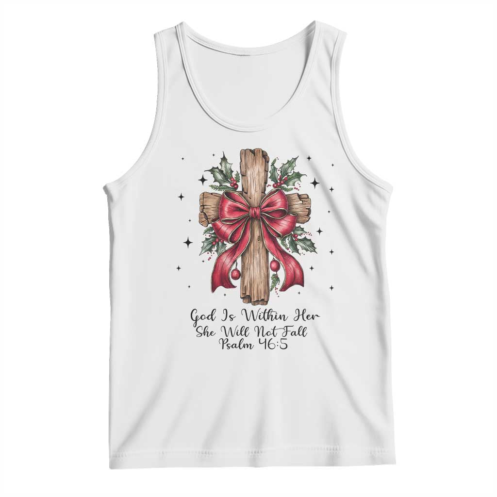 Jesus Christian Tank Top Cross Bible Verse Inspirational Christmas - Wonder Print Shop