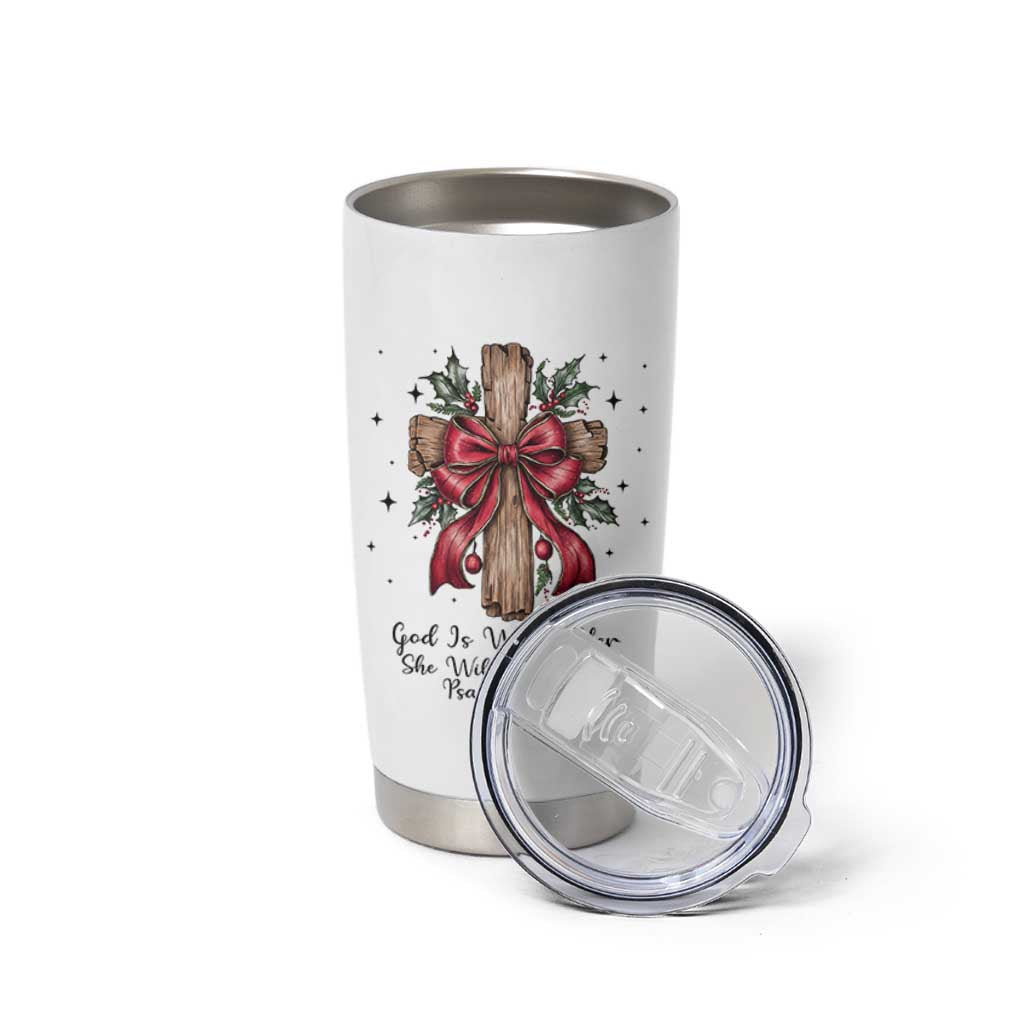 Jesus Christian Tumbler Cup Cross Bible Verse Inspirational Christmas - Wonder Print Shop