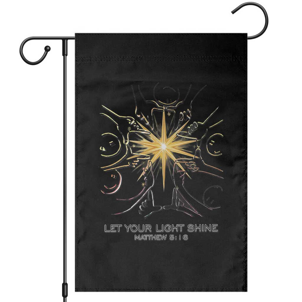 Jesus Christian Garden Flag Let Your Light Shine Matthew 5:16 - Wonder Print Shop