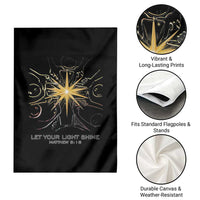 Jesus Christian Garden Flag Let Your Light Shine Matthew 5:16 - Wonder Print Shop