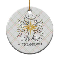 Jesus Christian Ceramic Ornament Let Your Light Shine Matthew 5:16 - Wonder Print Shop