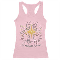Jesus Christian Racerback Tank Top Let Your Light Shine Matthew 5:16 - Wonder Print Shop
