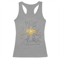 Jesus Christian Racerback Tank Top Let Your Light Shine Matthew 5:16 - Wonder Print Shop