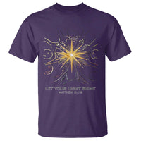 Jesus Christian T Shirt Let Your Light Shine Matthew 5:16 - Wonder Print Shop