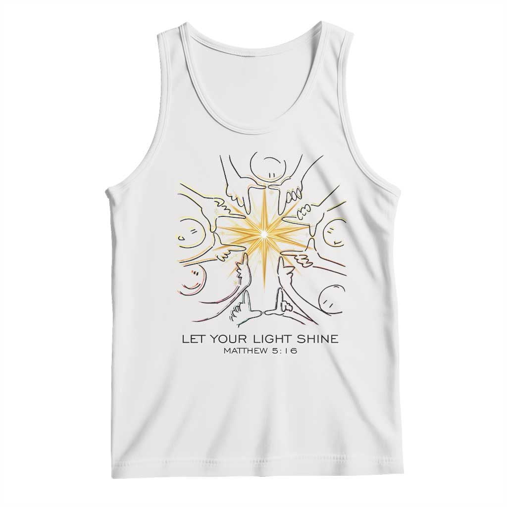 Jesus Christian Tank Top Let Your Light Shine Matthew 5:16 - Wonder Print Shop