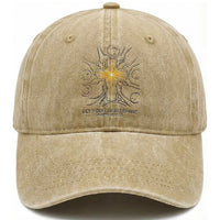 Jesus Christian Washed Cotton Baseball Cap Let Your Light Shine Matthew 5:16