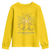 Jesus Christian Youth Sweatshirt Let Your Light Shine Matthew 5:16 - Wonder Print Shop