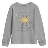 Jesus Christian Youth Sweatshirt Let Your Light Shine Matthew 5:16 - Wonder Print Shop