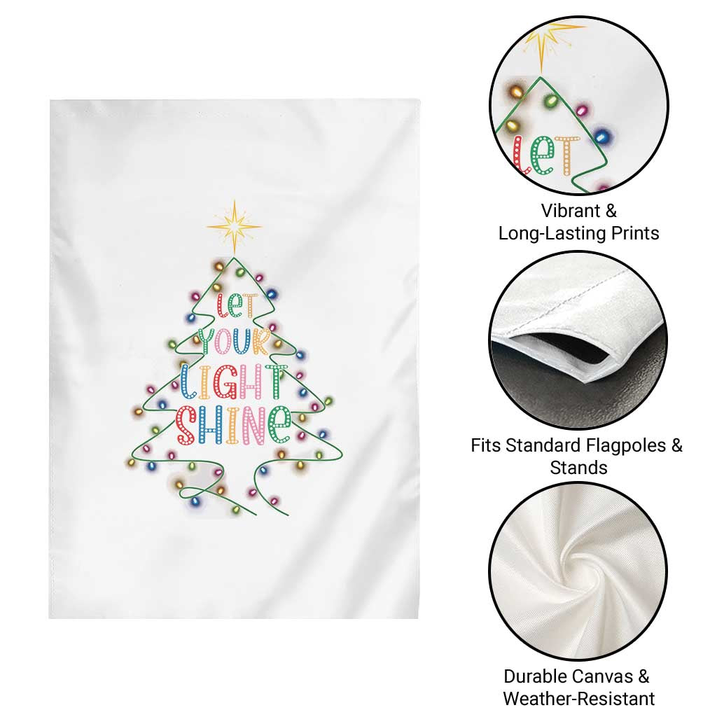 Jesus Christmas Garden Flag Let Your Light Shine Matthew 5:16 - Wonder Print Shop