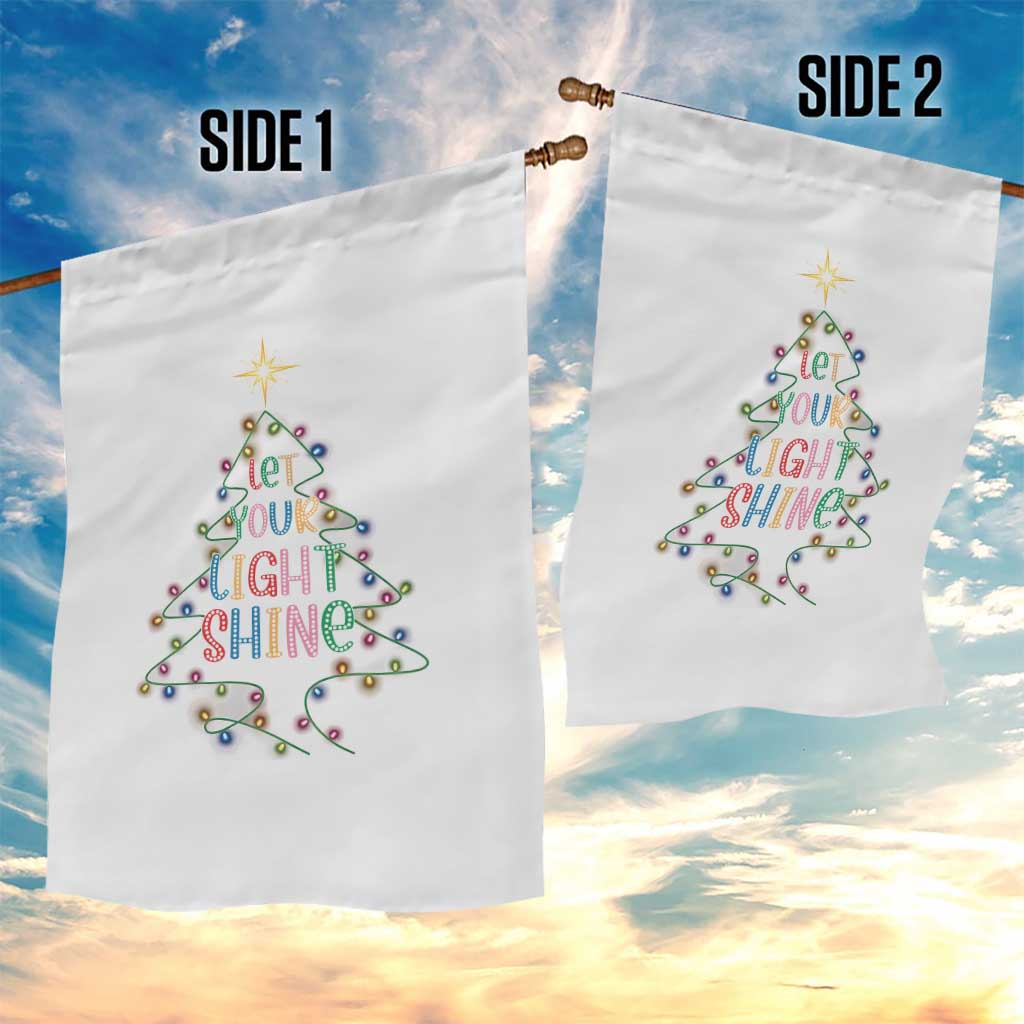 Jesus Christmas Garden Flag Let Your Light Shine Matthew 5:16 - Wonder Print Shop