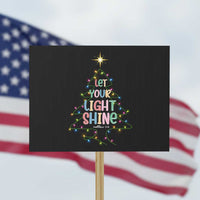 Jesus Christmas Protest Sign Let Your Light Shine Matthew 5:16 - Wonder Print Shop